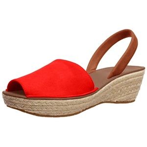 Women’s Fine Glass Espadrille Slingback Wedge